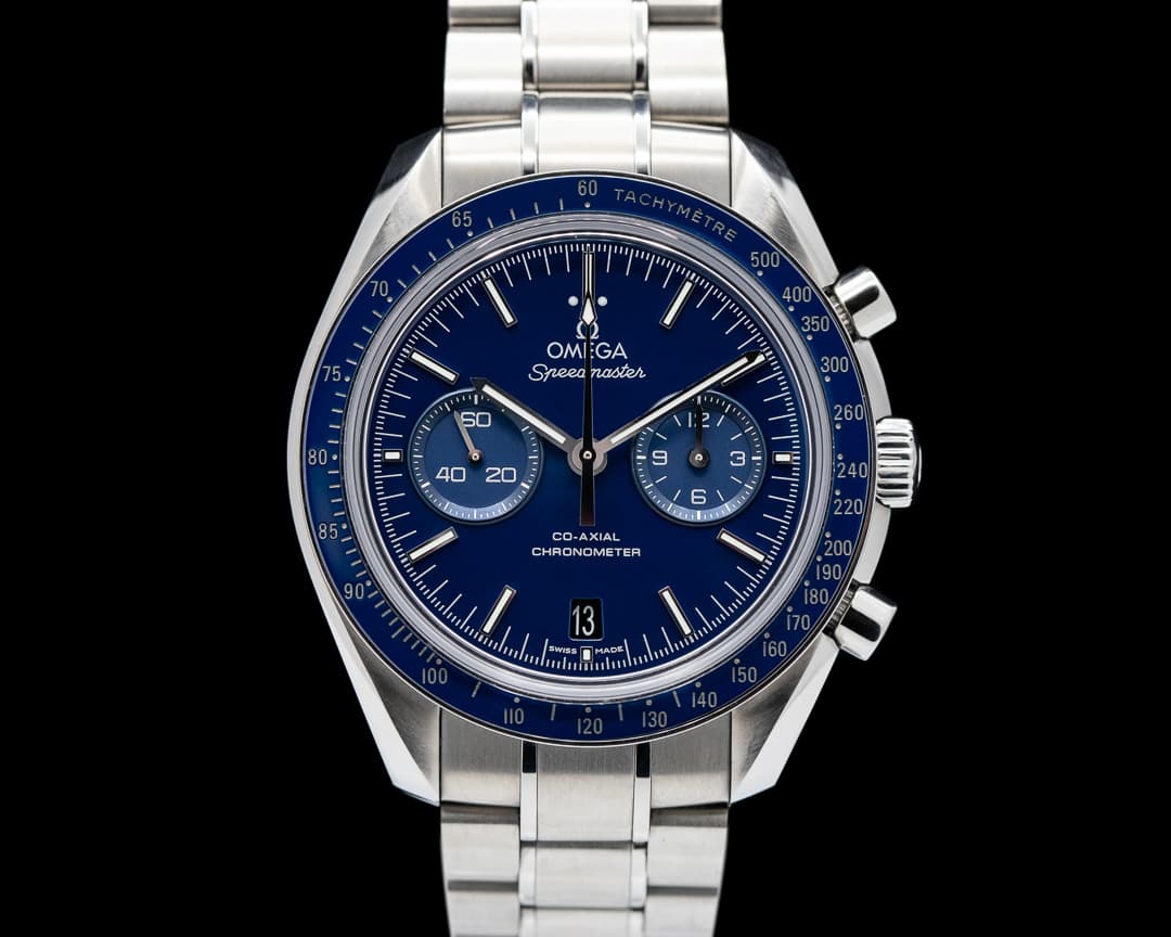 Omega Speedmaster Moonwatch Titanium / Blue Dial 