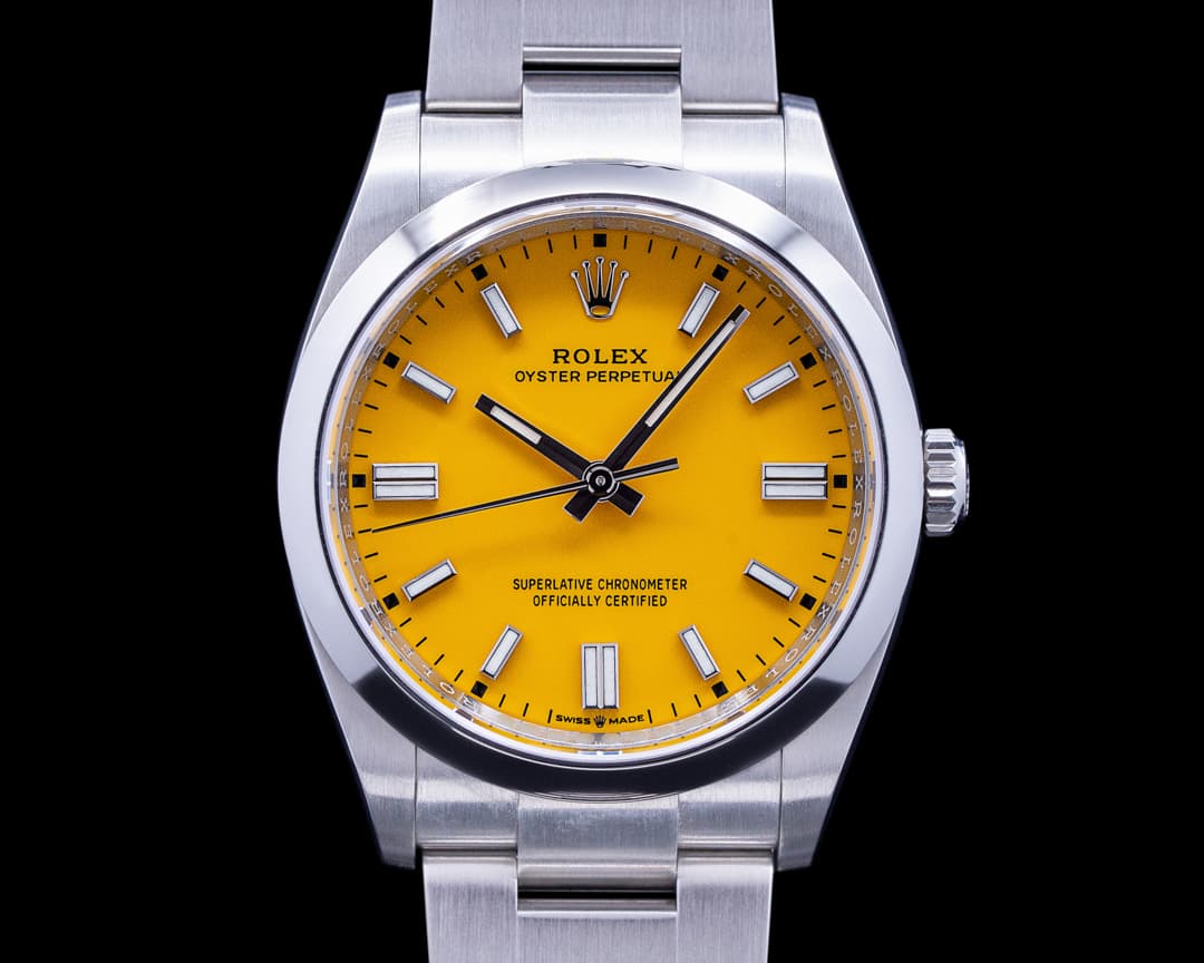 Rolex Oyster Perpetual 126000 36MM SS Yellow DISCONTINUED
