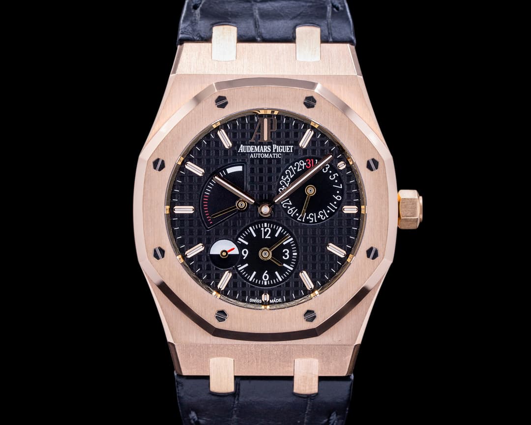 Audemars Piguet Royal Oak Dual Time 26120OR 18K Rose Gold / Black Dial 