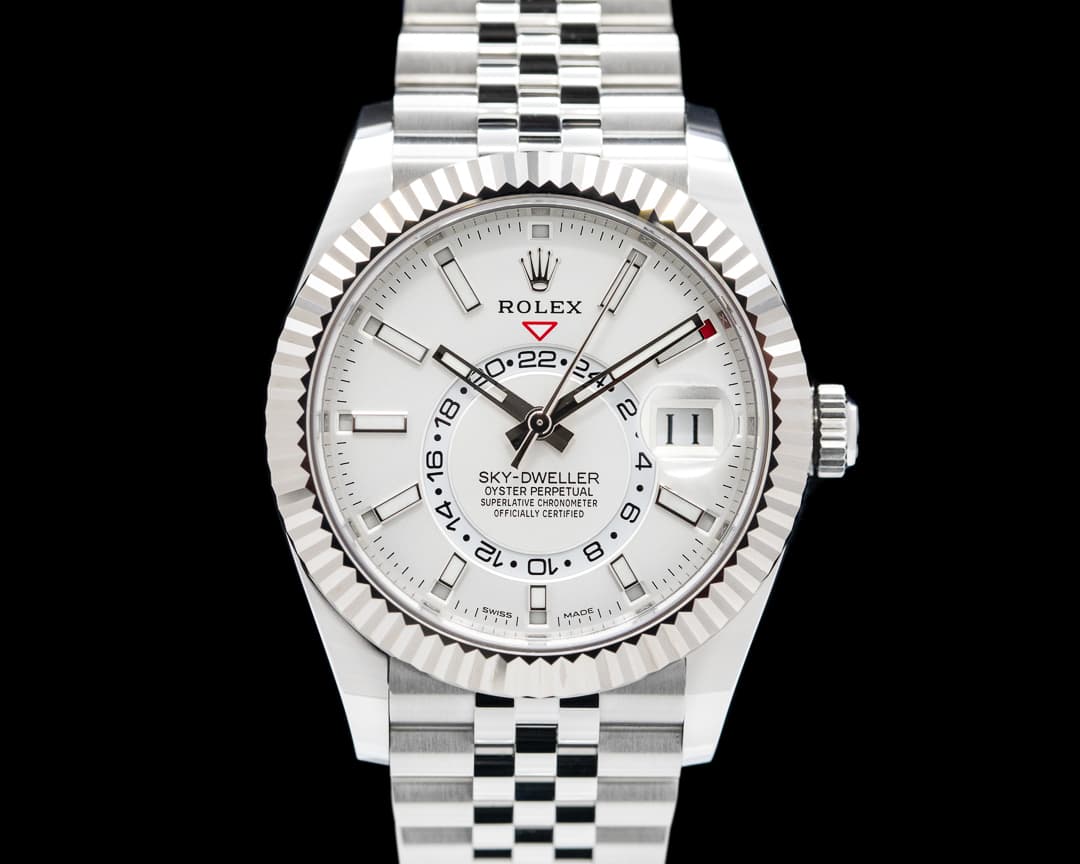 Rolex Sky Dweller Steel White Dial SS Jubilee bracelet 2022