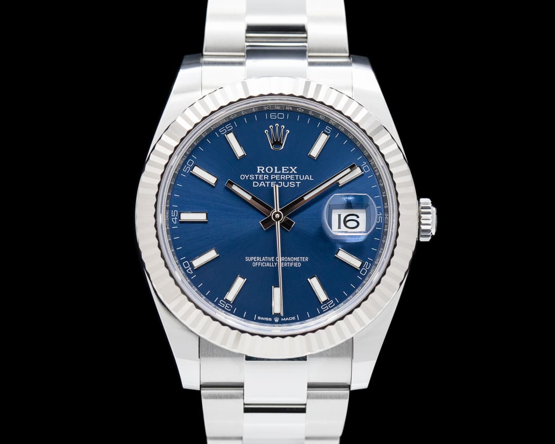Rolex Datejust 41 Blue Stick 
Dial SS / SS 2021