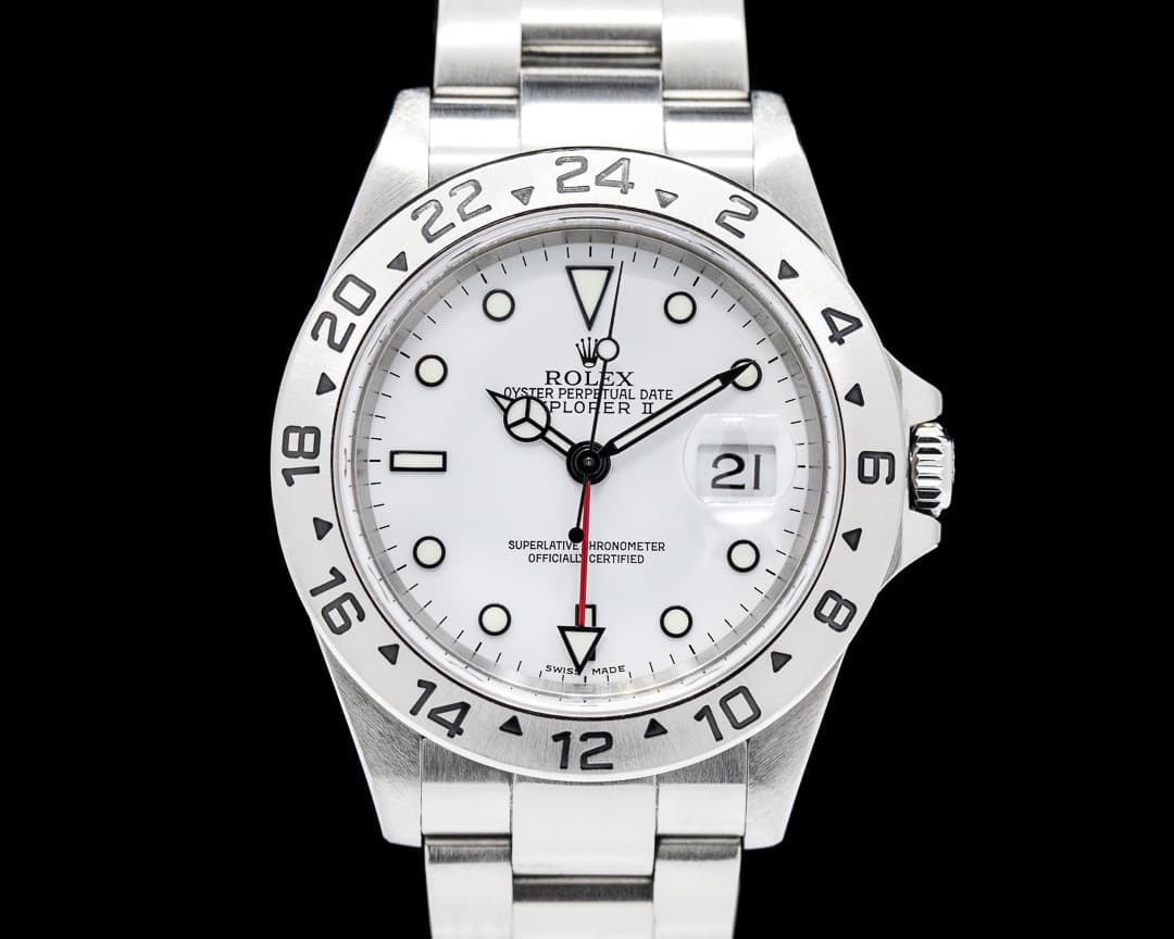 Rolex Explorer II 16570 White Dial