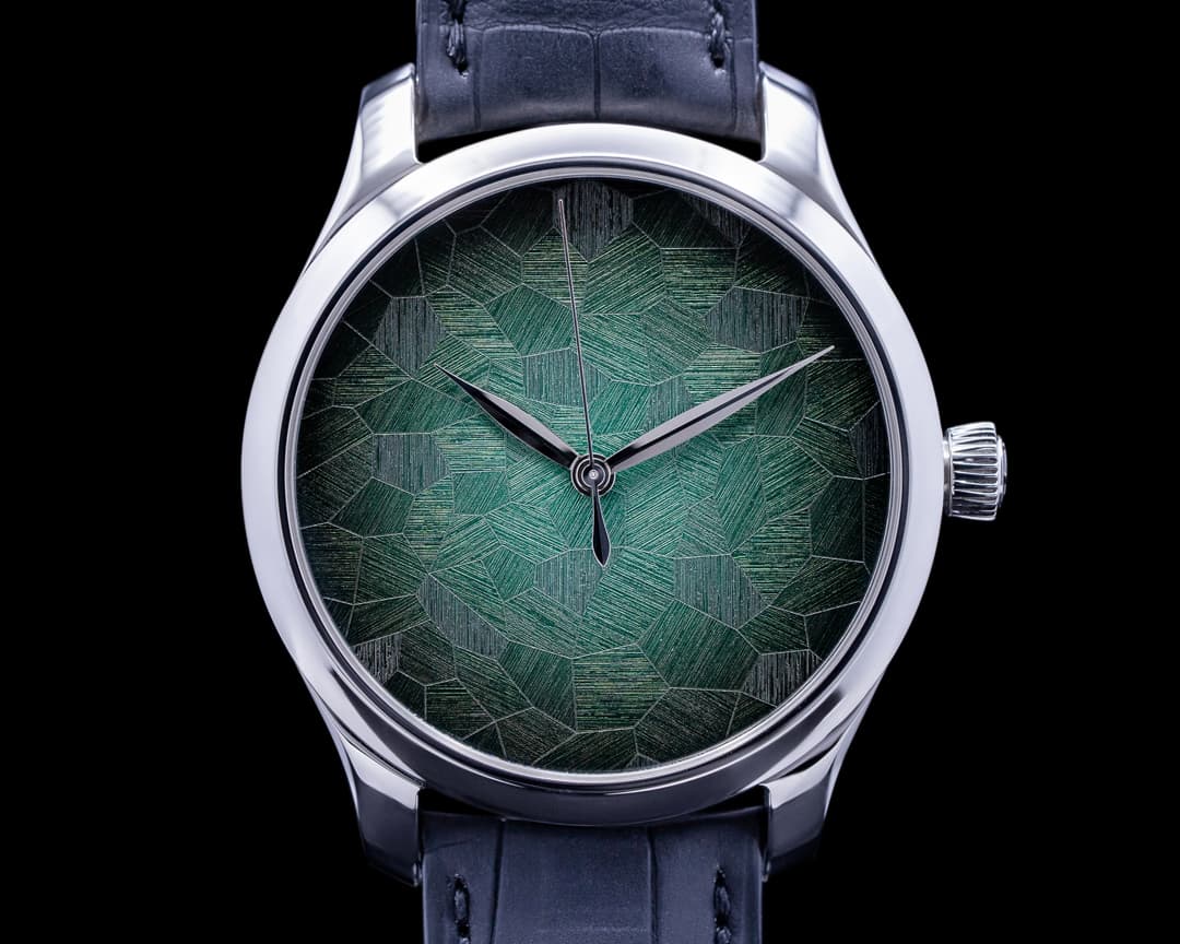 H. Moser and Cie. Endeavour Centre Seconds Concept Green "Mosaic" Dial LIMITED