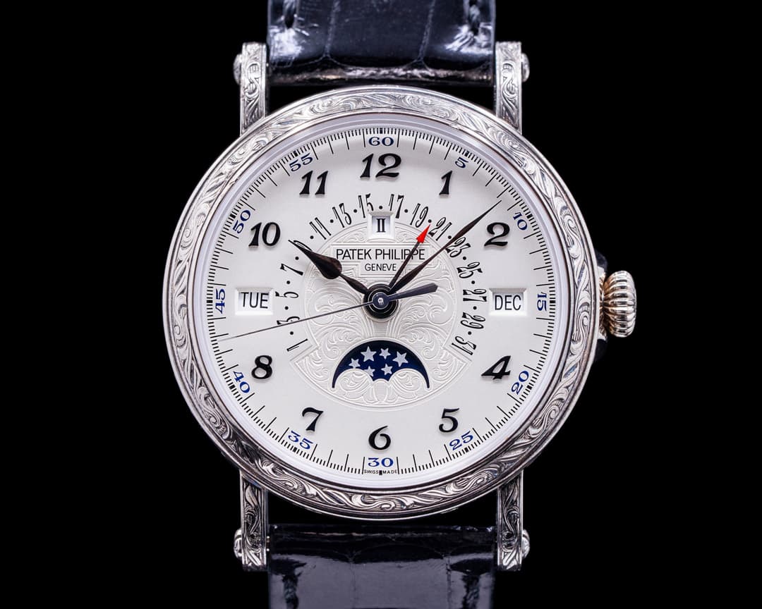 Patek Philippe Grand Complications Perpetual Calendar 5160 18K ENGRAVED 