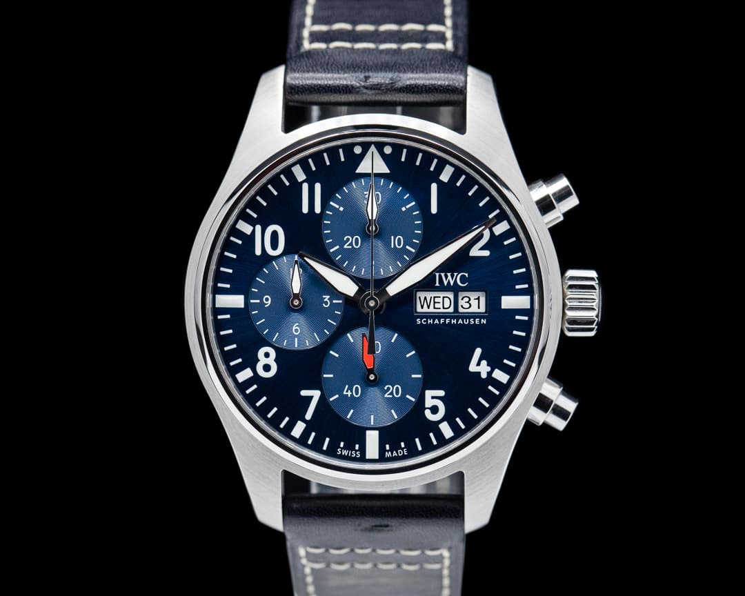 IWC Pilot's Watch Chronograph 41mm SS Blue dial