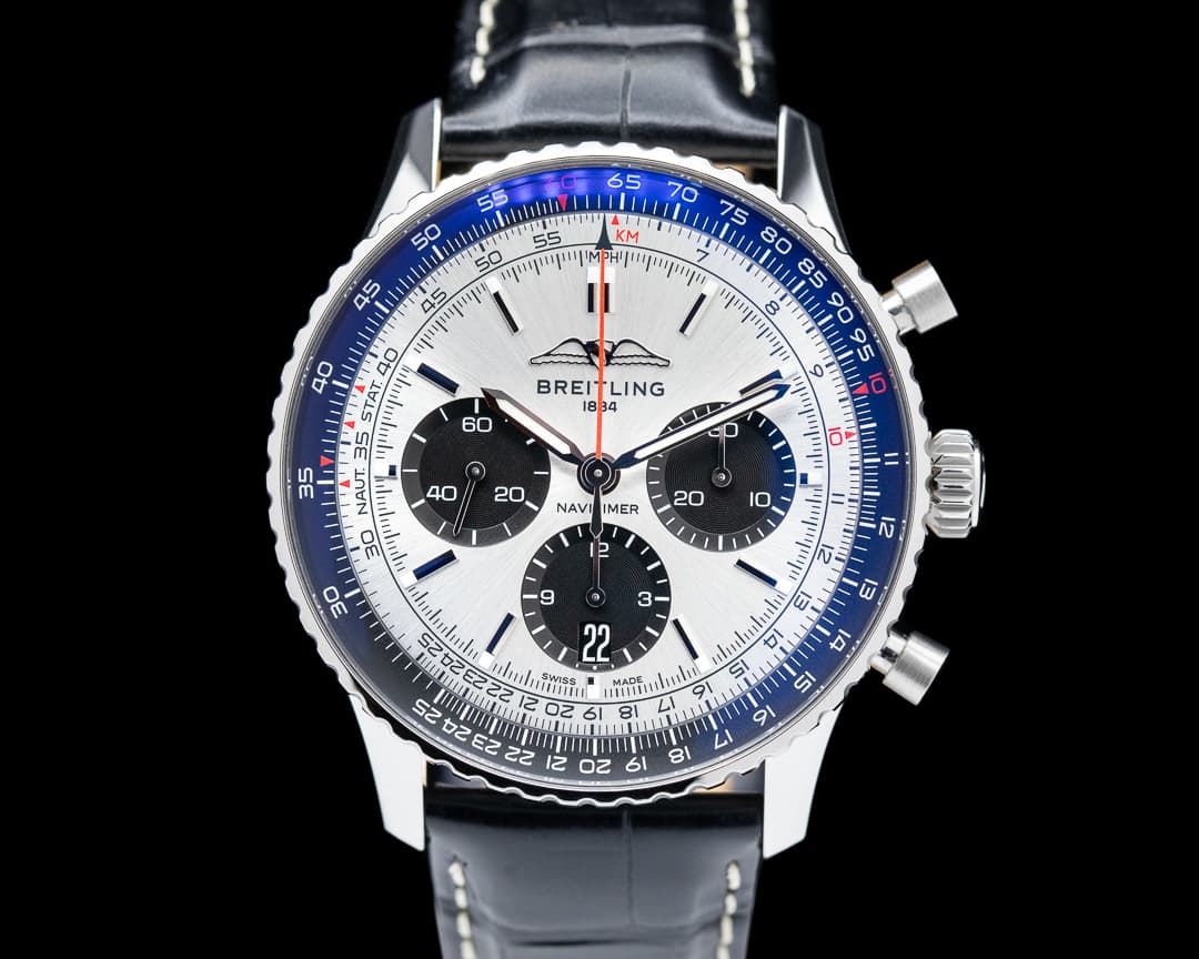 Breitling Navitimer B01 Chronograph Silver Panda Dial