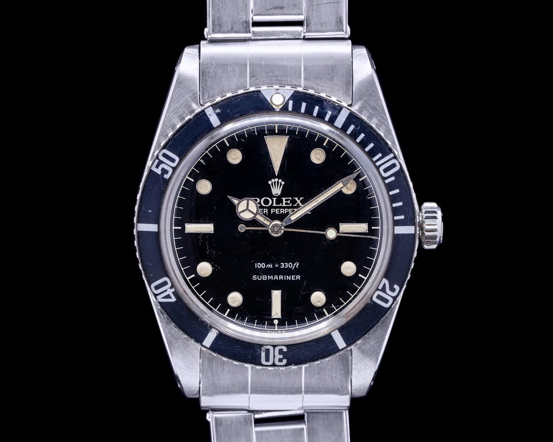 Rolex 5508 Small Crown Gilt Submariner / GLOSSY exclamation DIAL 