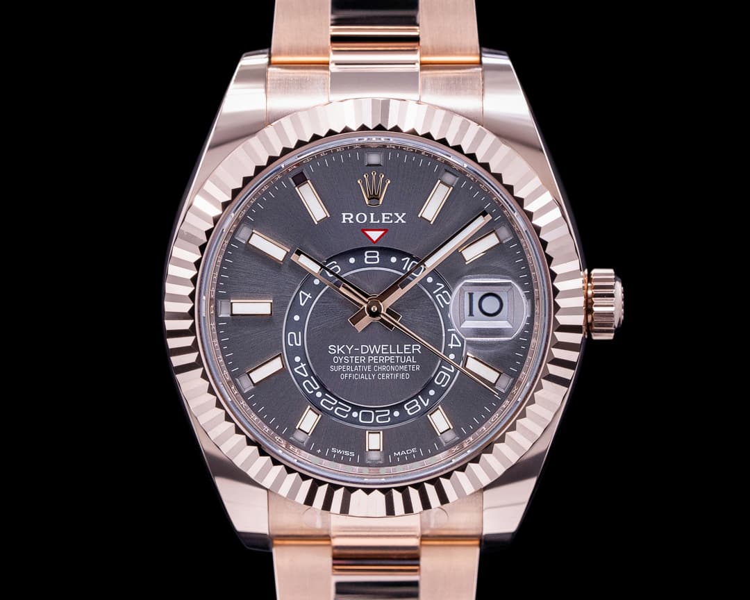 Rolex Sky Dweller 326935 Everose 18K Rose Gold / Bracelet Rhodium Dial