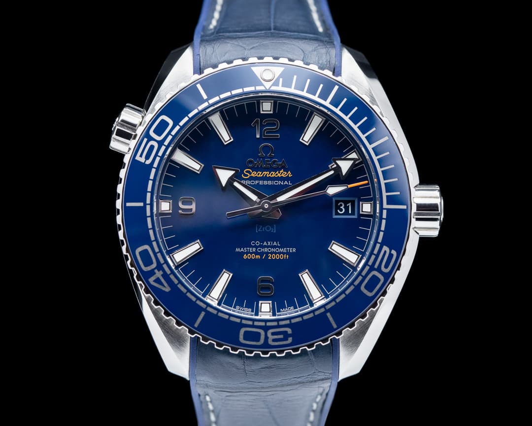 Omega Seamaster Planet Ocean Co-Axial Blue Dial SS