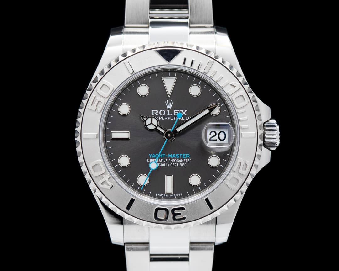 Rolex Yacht Master SS Rhodium Dial / Platinum Bezel Mid Size 2019