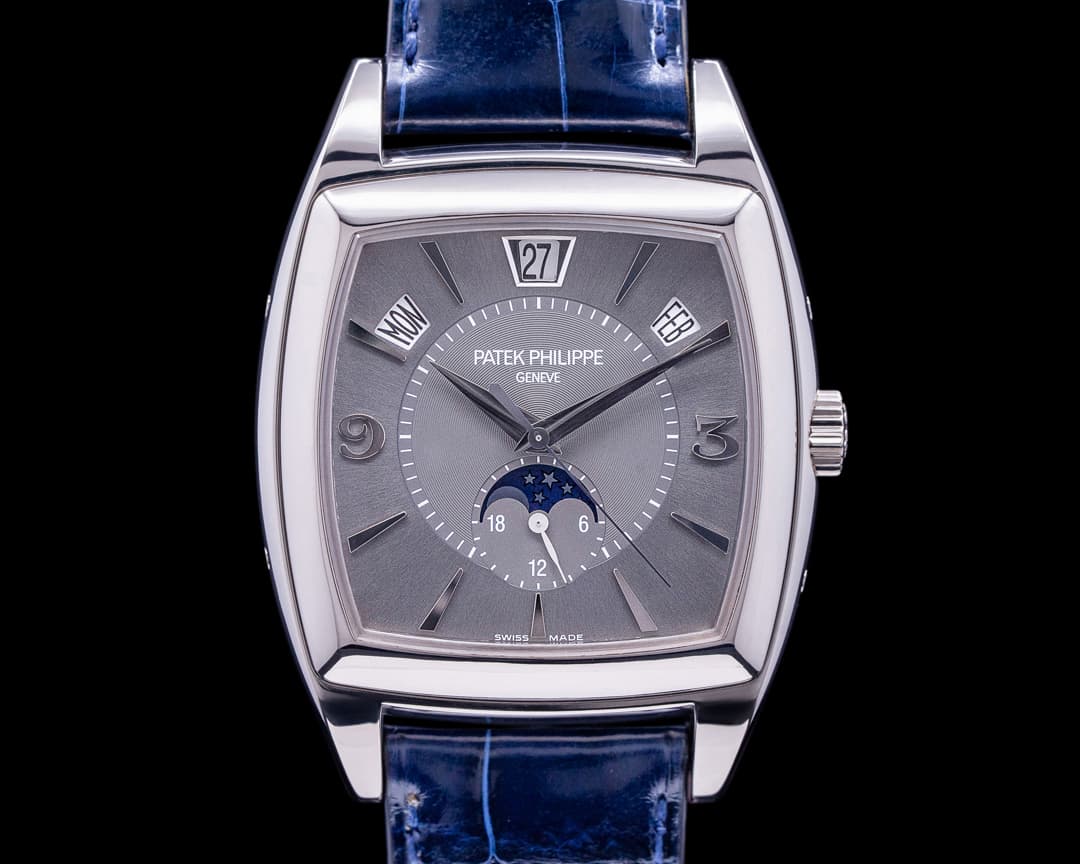 Patek Philippe Gondolo Calendario 5135G 18K White Gold Grey Dial 