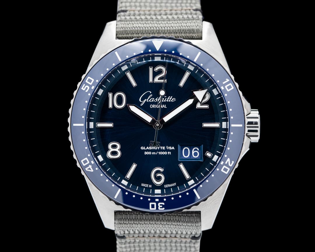 Glashütte Original SeaQ Panorama Date Blue Dial SS 