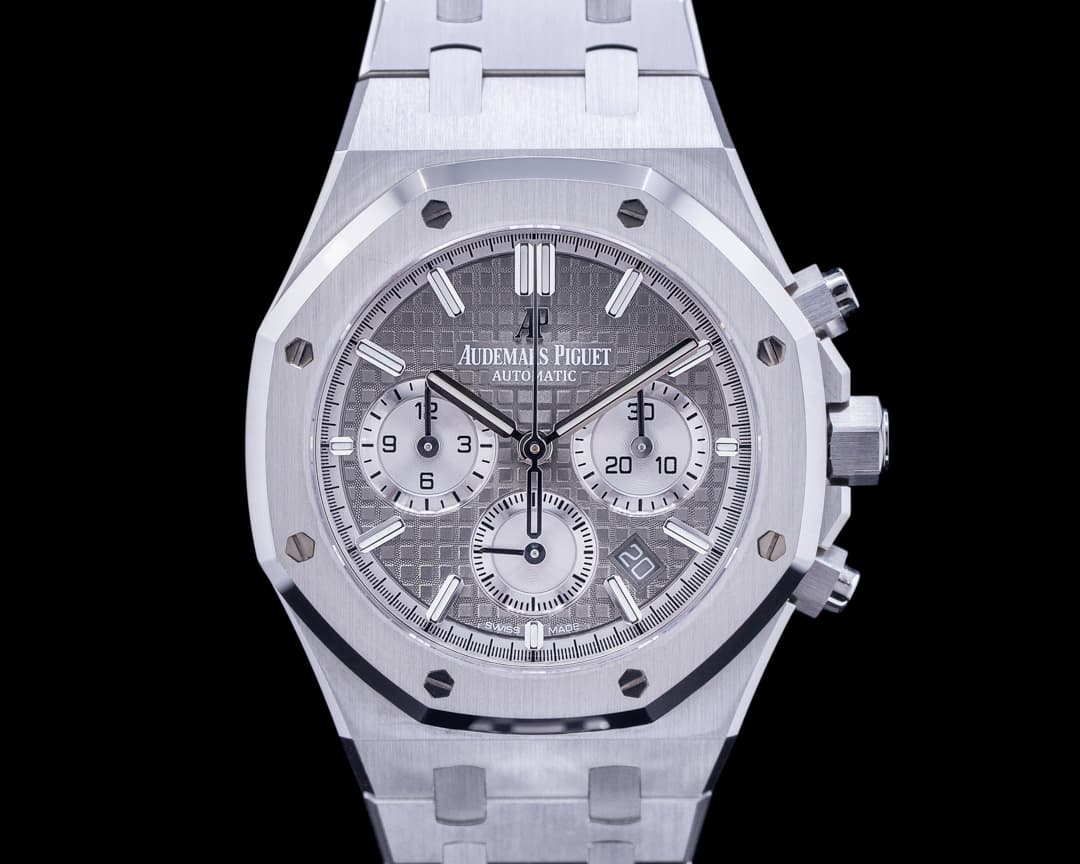 Audemars Piguet Royal Oak Chronograph Ruthenium Dial SS 38MM