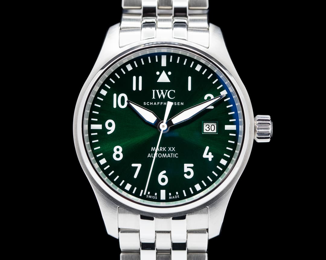 IWC Mark XX SS Bracelet Green Dial