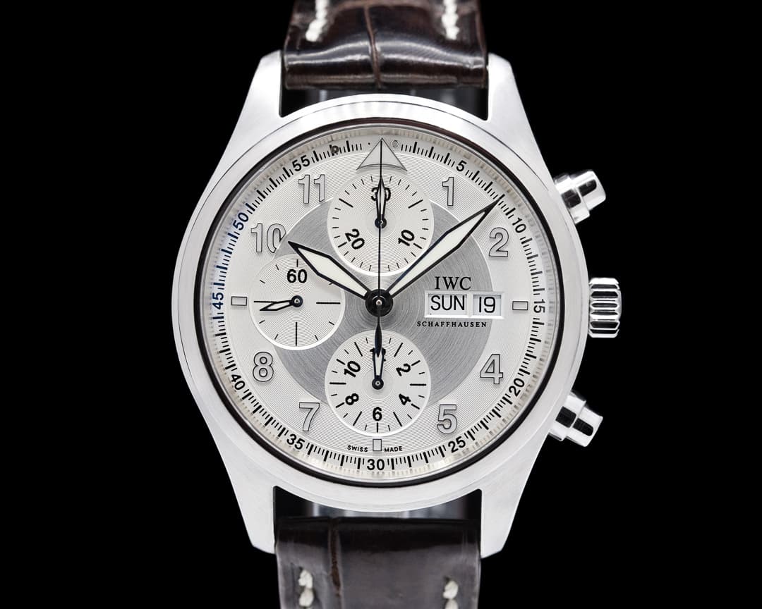 IWC Pilot Spitfire Chronograph SS Silver Dial 42MM