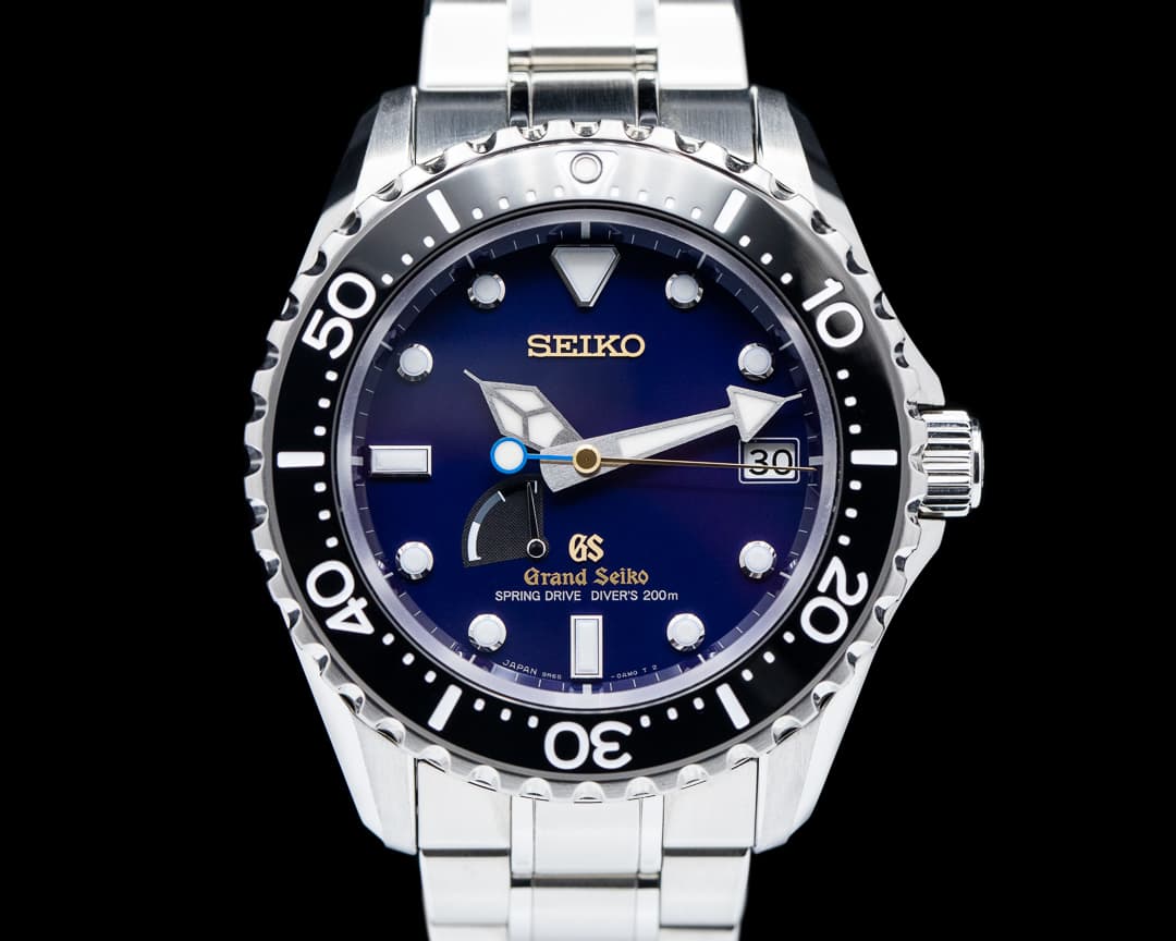 Grand Seiko Diver Spring Drive Blue Limited Edition SS/SS Deployant Clasp
