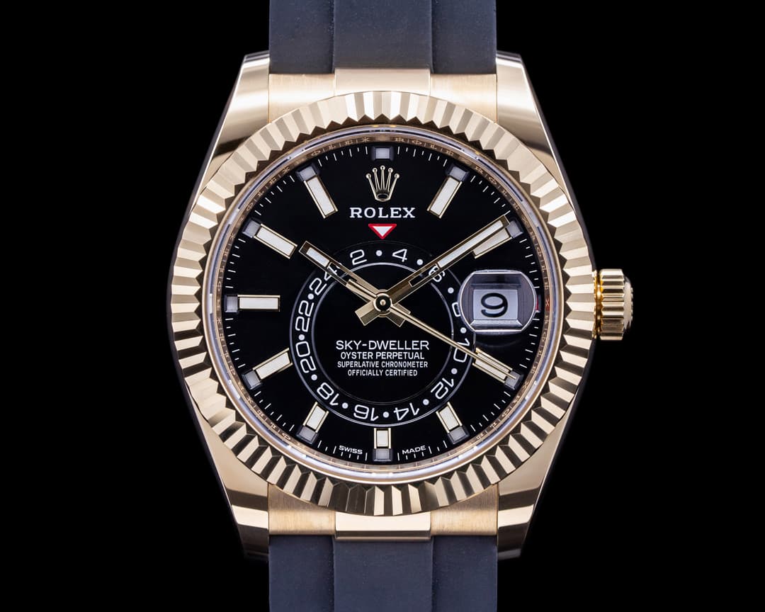 Rolex Sky Dweller 326238 Black Dial 18k Yellow Gold / OysterFlex 2023