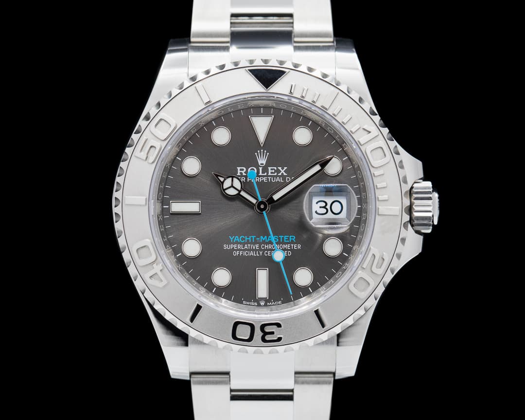 Rolex Yacht Master SS Dark Rhodium Dial / Platinum Bezel 2021