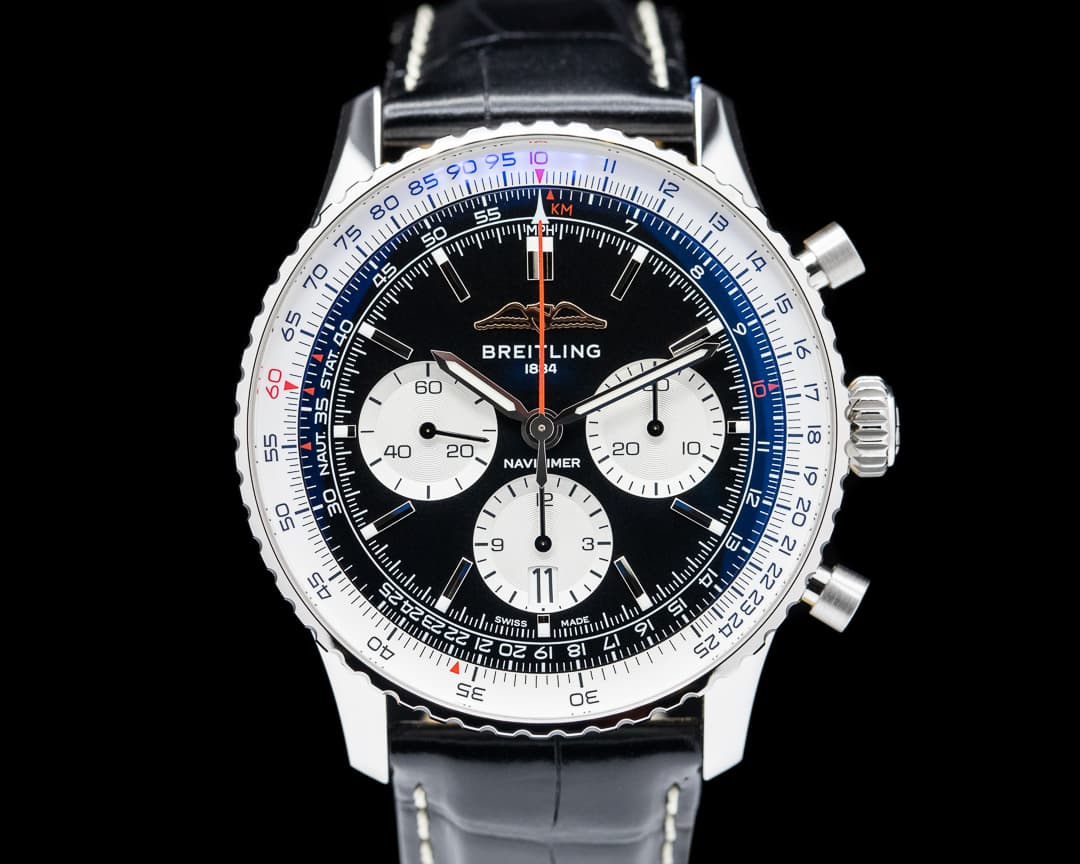 Breitling Navitimer B01 Chronograph Black Dial SS