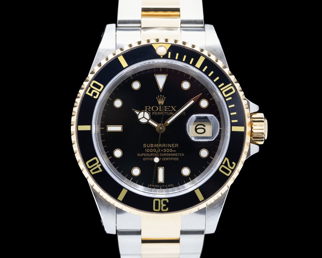 Rolex Submariner Black Dial SS/18K Box & Papers 1999
