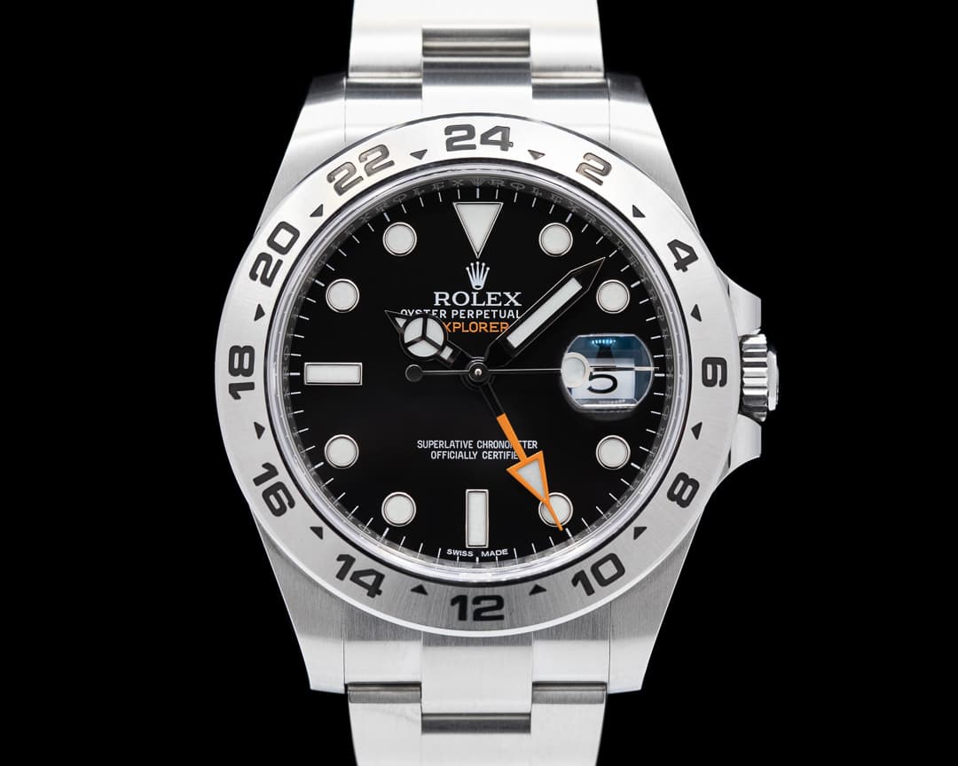 Rolex Explorer II Black Dial SS