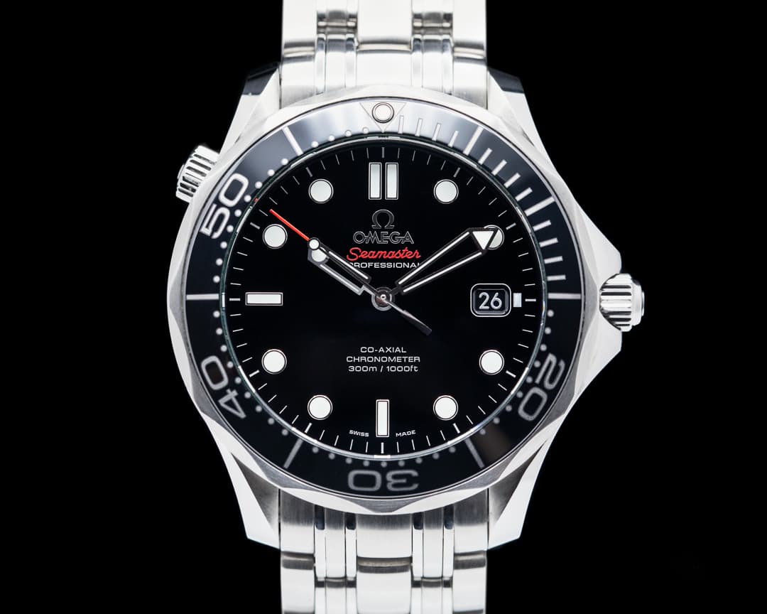 Omega Seamaster Professional Black Dial Co-Axial SS / SS 