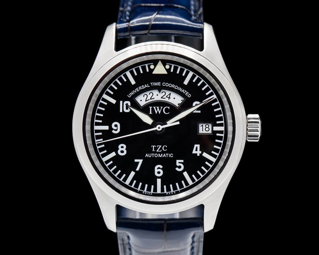 IWC UTC Black Dial SS