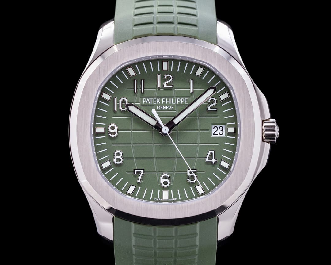 Patek Philippe Aquanaut 5168G 18K White Gold / Khaki Green Dial 2023 UNWORN