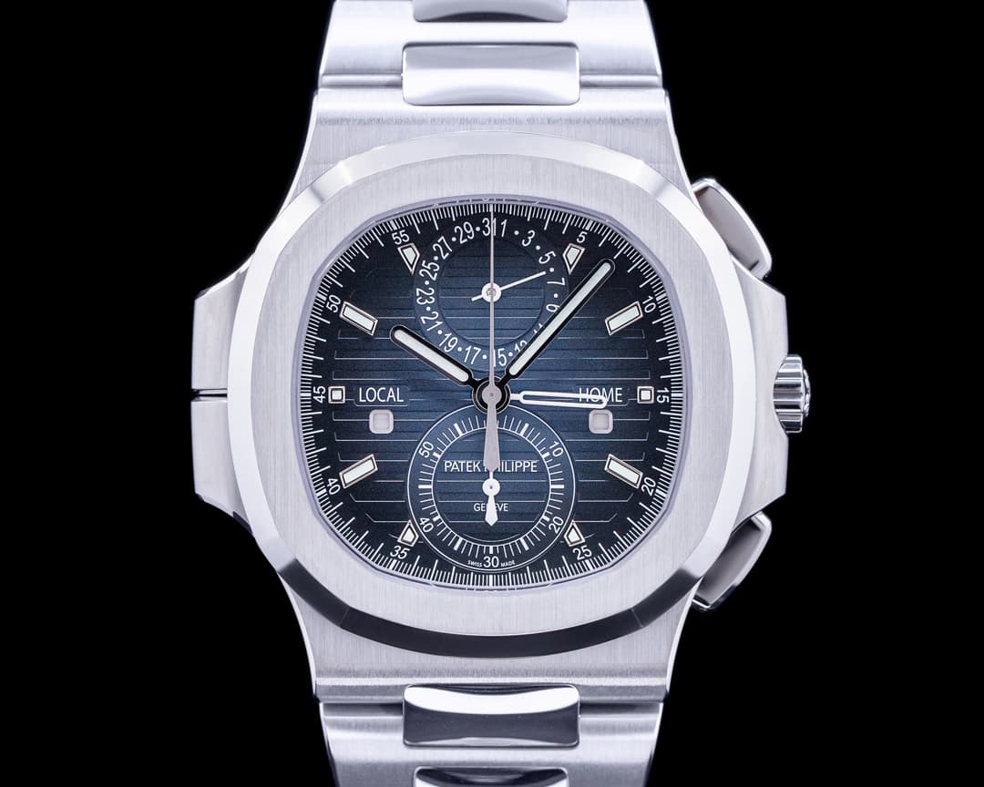 Patek Philippe Nautilus 5990 Blue Dial Travel Time Chronograph SS UNWORN 2022
