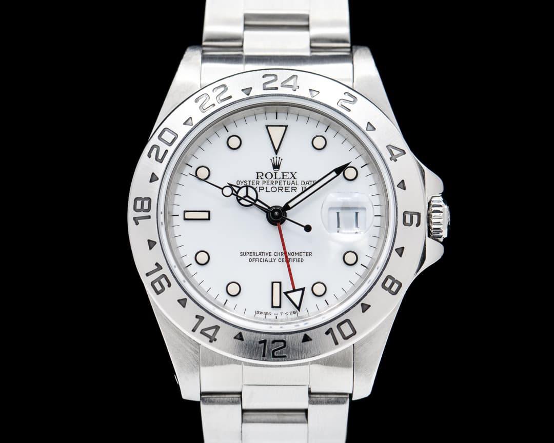 Rolex Explorer II 16570 White Polar Nice Patina
