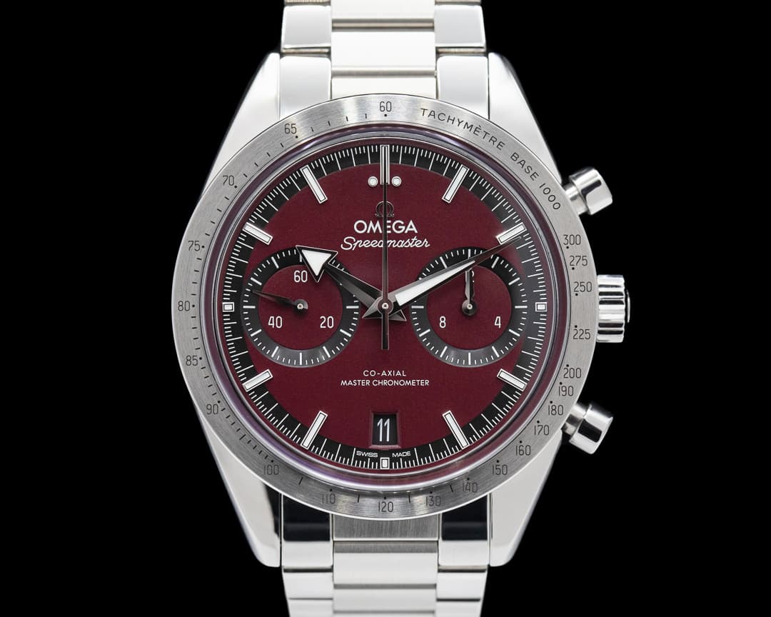 Omega Speedmaster 57 Co-Axial SS Red Dial