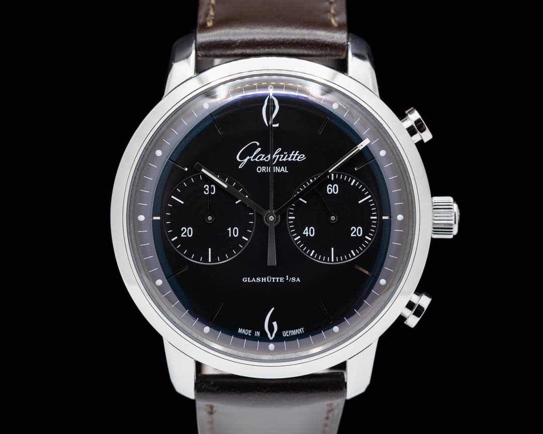Glashutte Original Senator Sixties Chronograph Black Dial 42MM