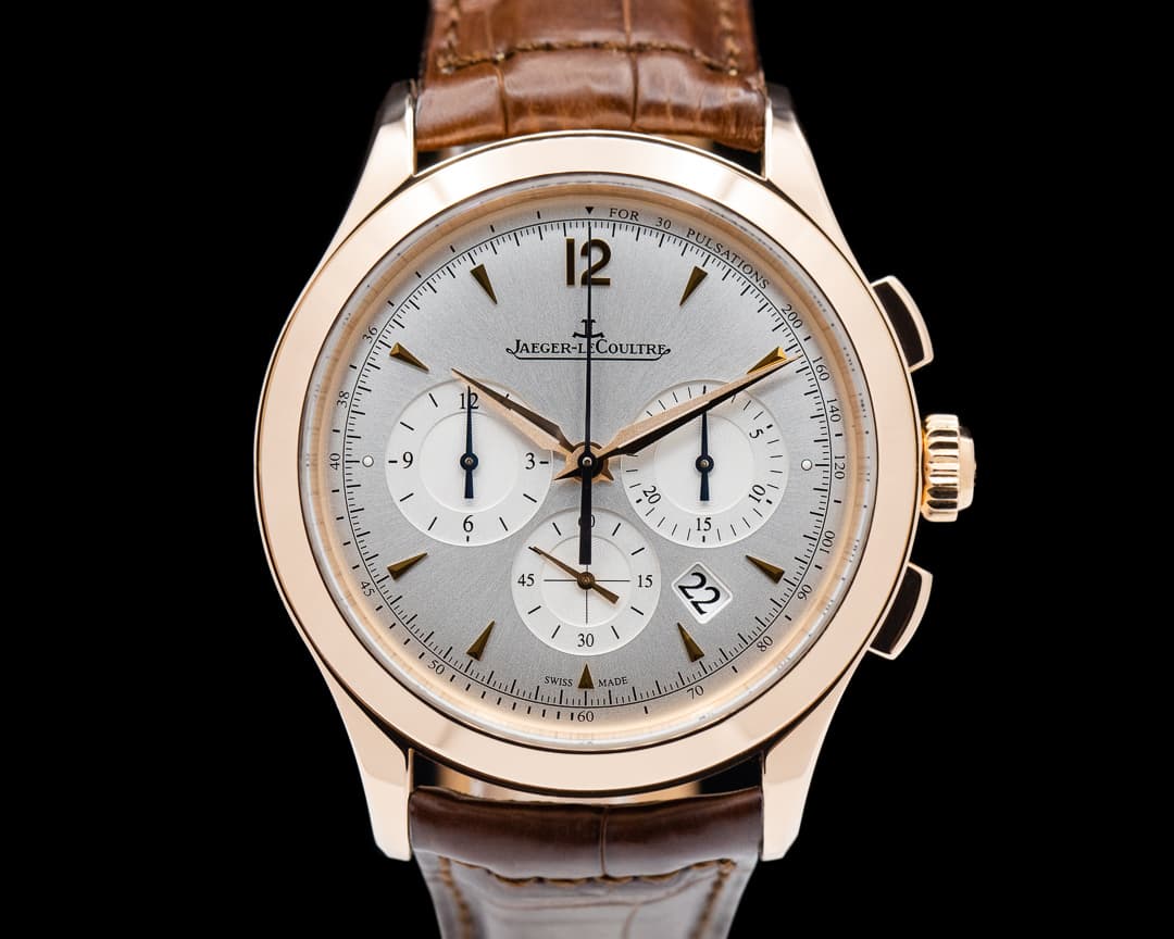 Jaeger-LeCoultre Master Chronograph 18K Rose Gold Silver Dial