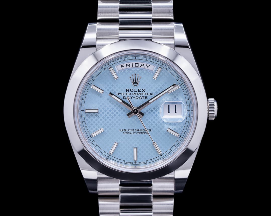 Rolex Day Date 228206 Platinum Blue Dial 40MM 2022