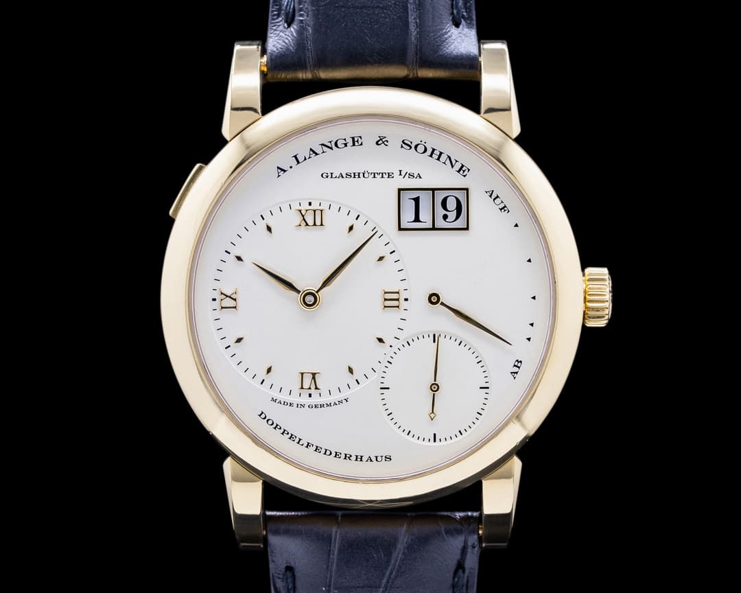 A. Lange and Sohne Lange 1 101.021 Yellow Gold Champagne Dial