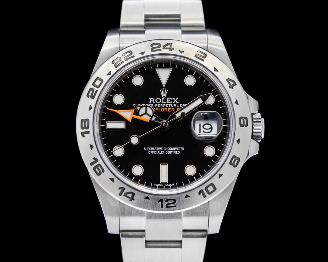Rolex Explorer II Black Dial SS