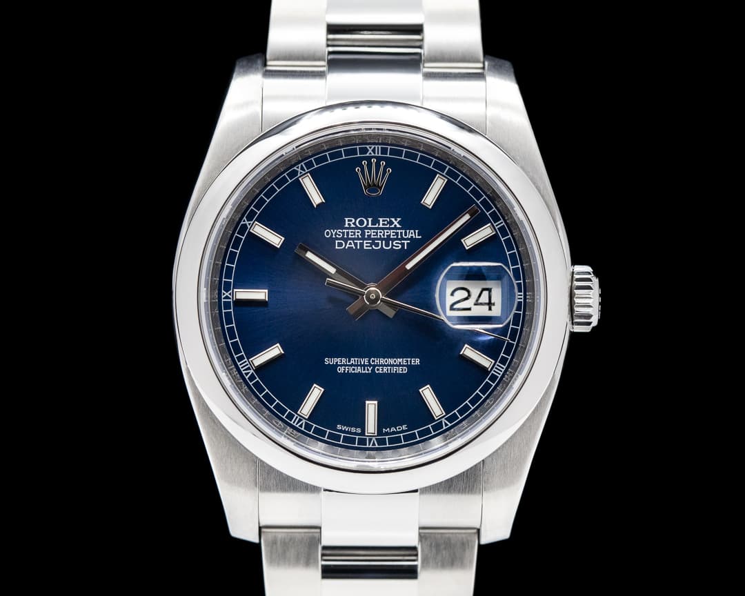 Rolex Datejust 36mm Blue Dial Oyster Bracelet
