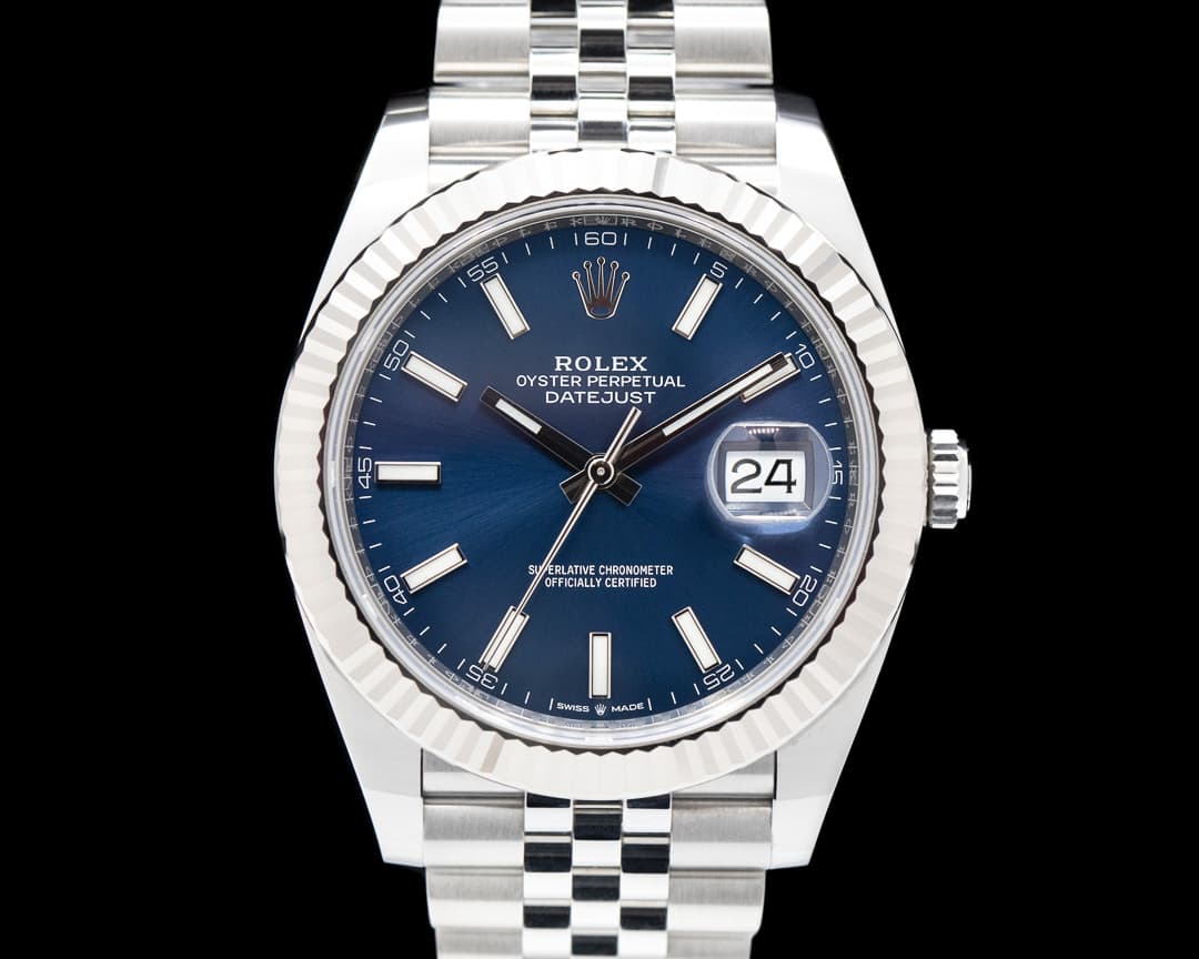 Rolex Datejust 41 Blue Stick Dial SS / SS 2021