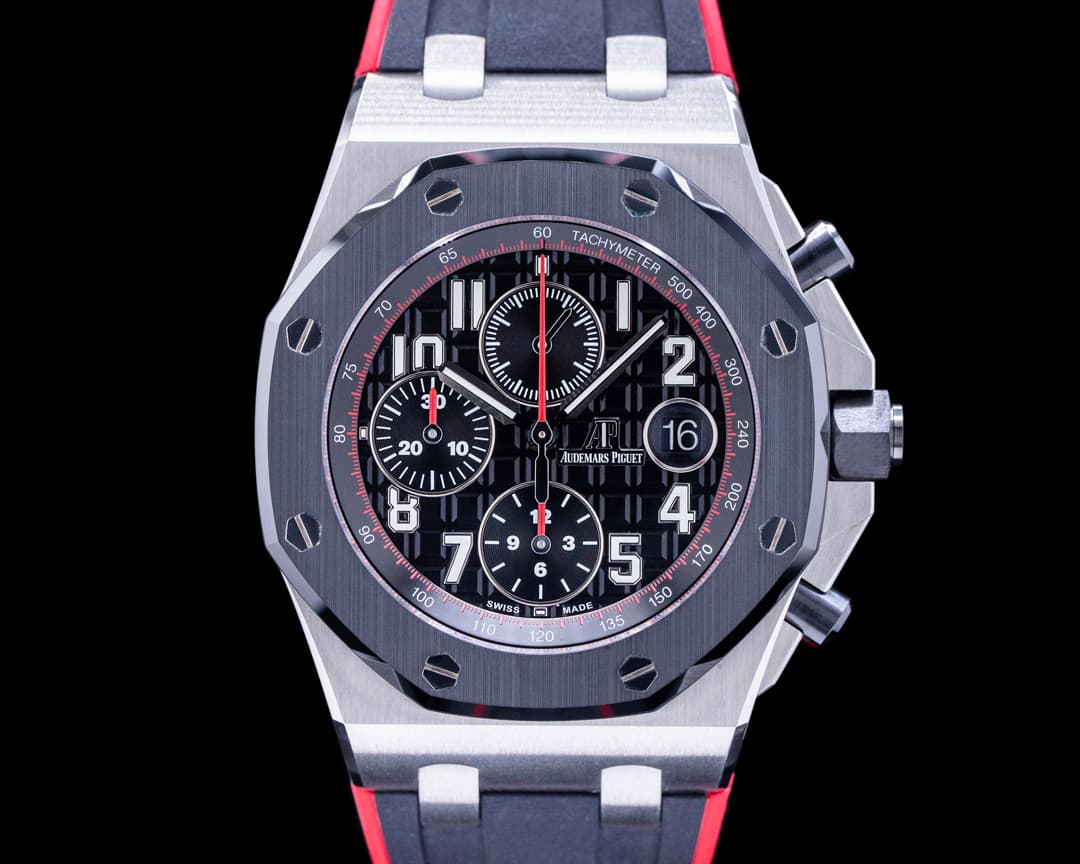 Audemars Piguet Royal Oak Offshore Chronograph "Vampire" SS / Ceramic bezel