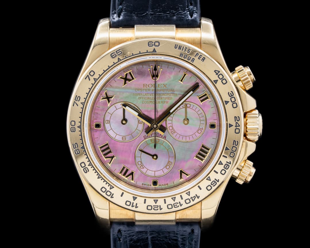 Rolex Daytona 116518 18K Yellow Gold / Tahitian MOP Dial 