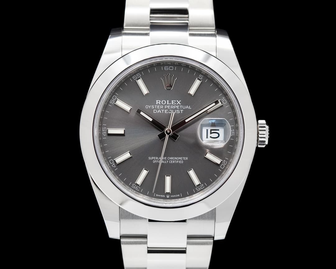 Rolex Datejust 41 126300 Rhodium Stick Dial SS 2021