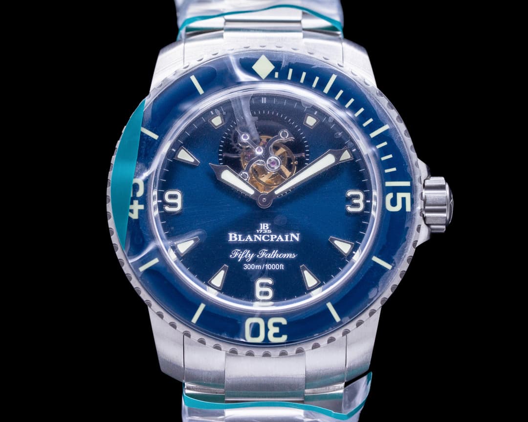 Blancpain Fifty Fathoms 8-Day Tourbillon Blue Dial Titanium UNWORN