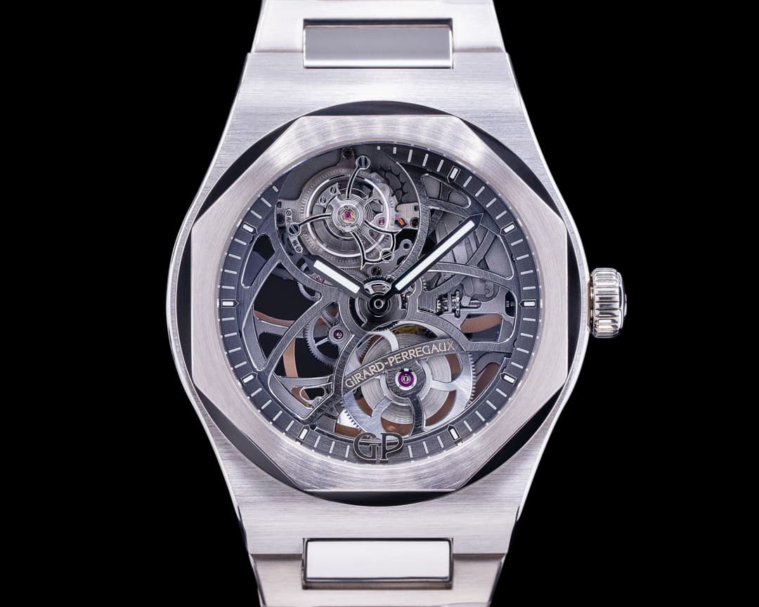 Girard Perregaux Laureato Flying Tourbillon Skeleton 18k White Gold UNWORN
