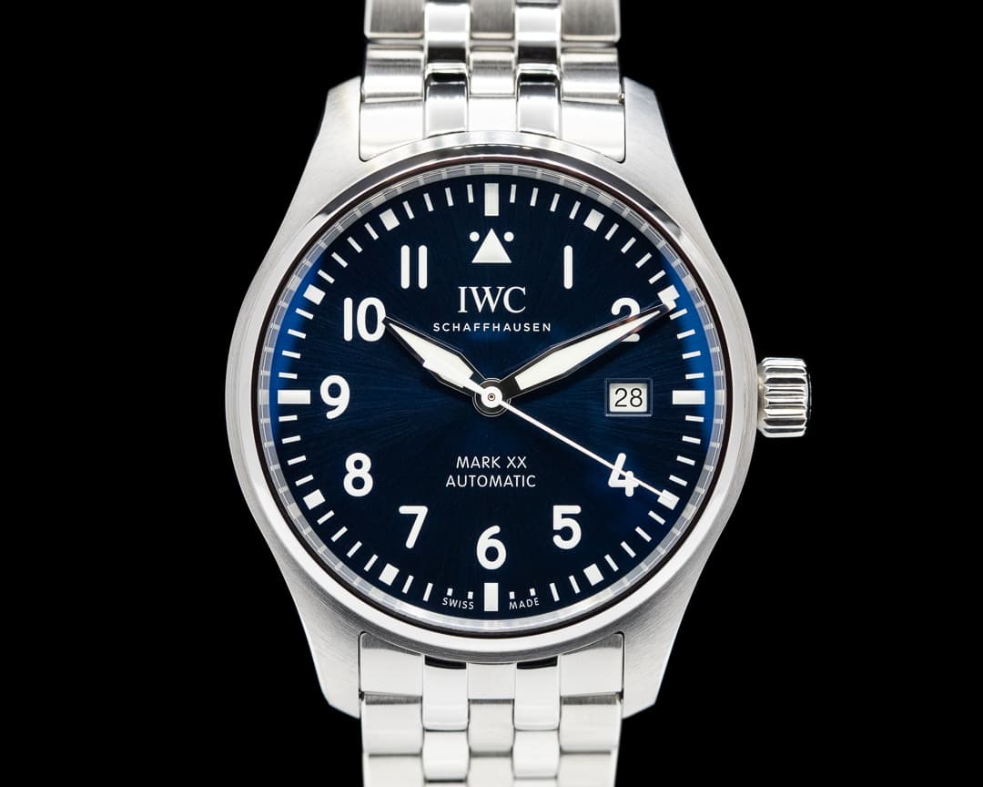 IWC Mark XX SS Bracelet Blue Dial