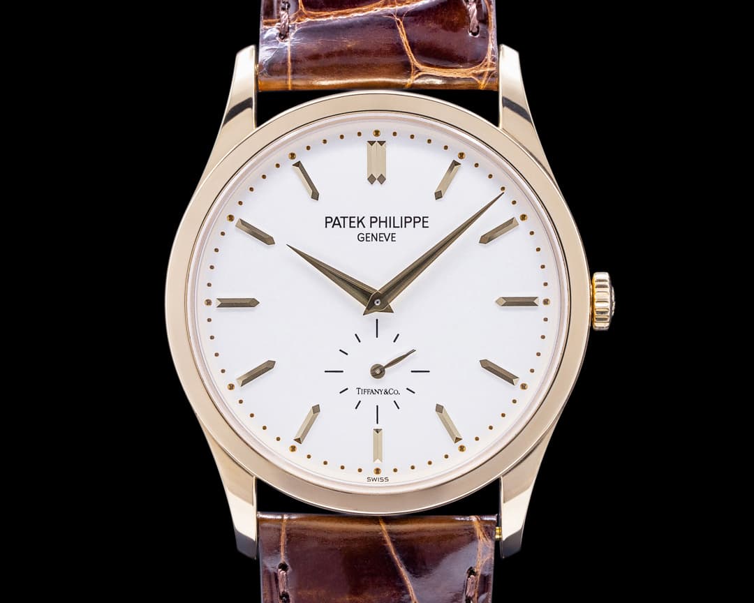 Patek Philippe Calatrava 5196J "TIFFANY & CO" 18K Yellow Gold Manual Wind 
