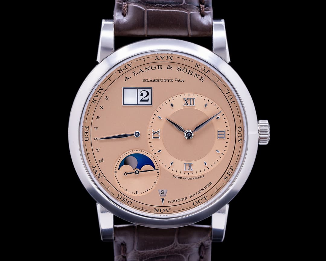 A. Lange and Sohne Lange 1 Perpetual Calendar 345.056E 18k White Gold LIMITED UNWORN