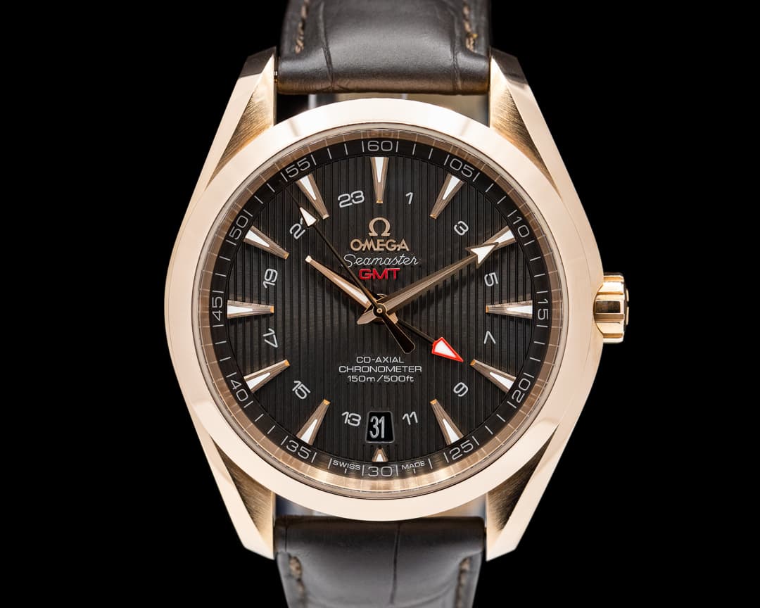 Omega Aqua Terra GMT Brown Dial Rose Gold 43MM