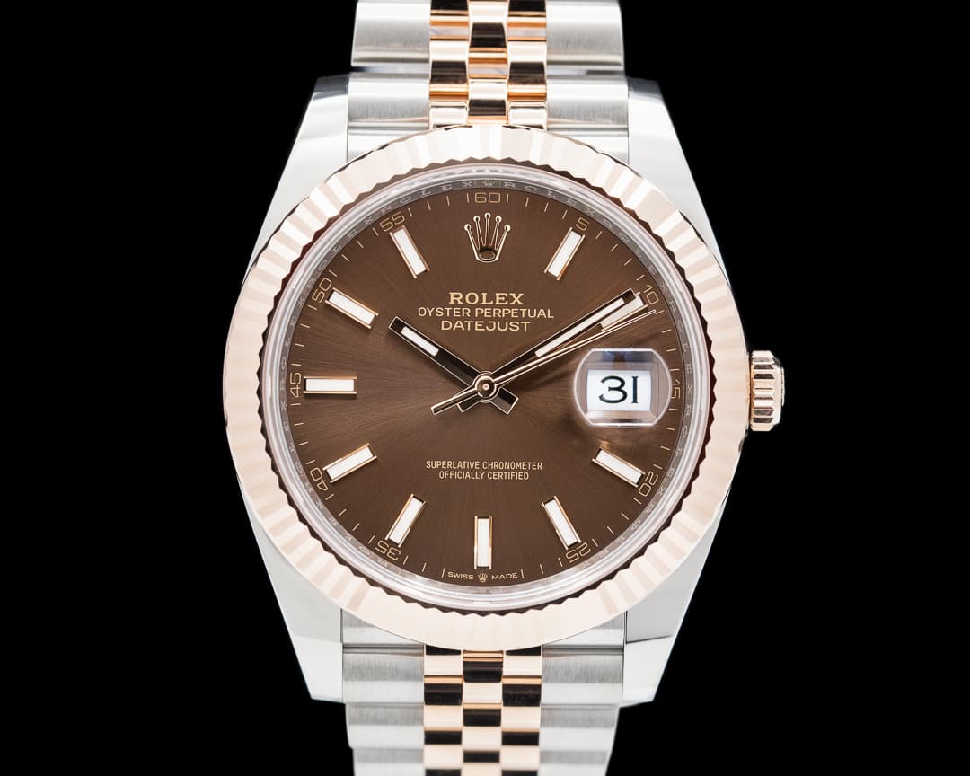 Rolex Datejust 41 126331 Tobacco Brown Dial 18K Rose/SS 2023 Unworn