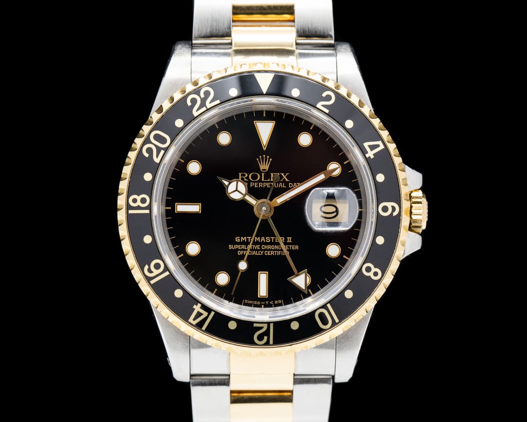 Rolex GMT Master II 18K / SS Black Dial