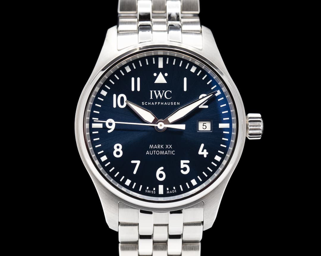 IWC Mark XX SS Bracelet Blue Dial